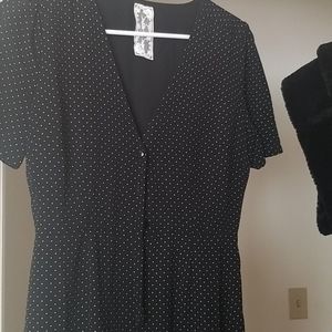 Sadie & Sage Polka Dot Jumpsuit - Small